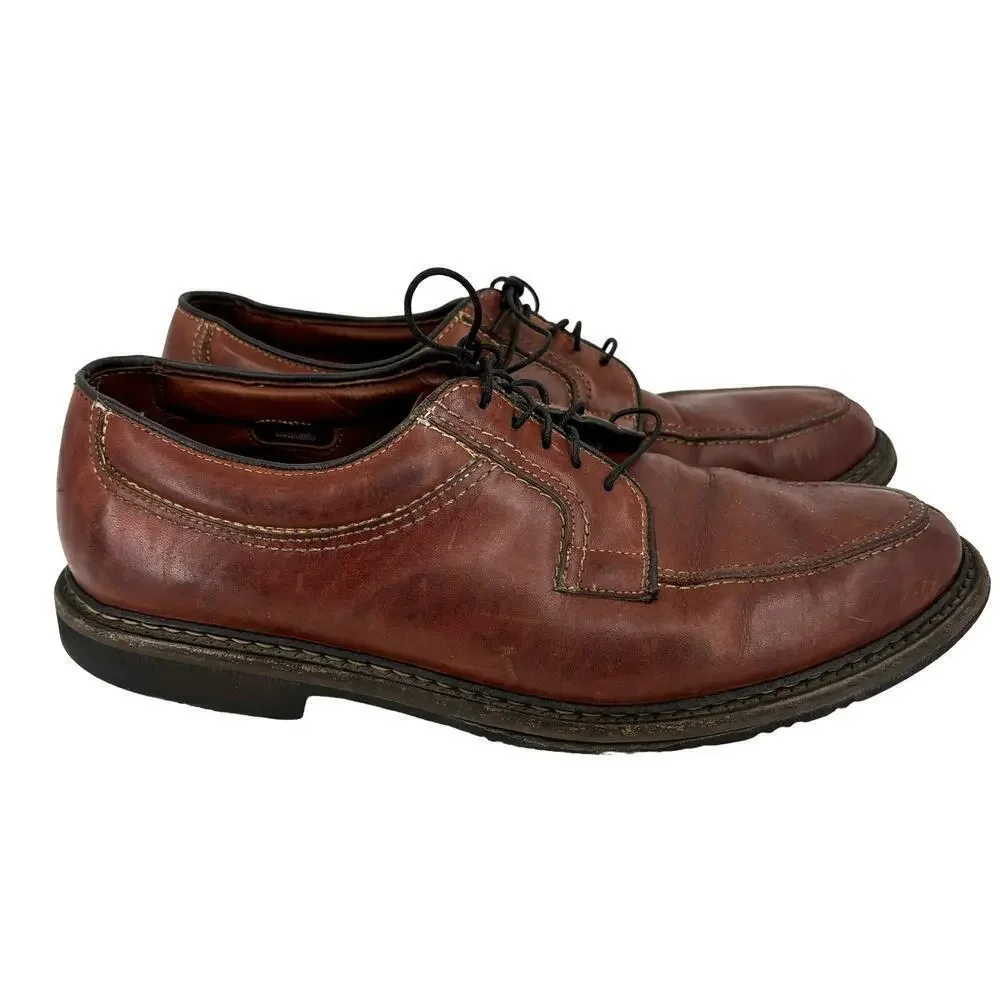 Allen Edmonds Men's Wilbert Oxford Lace Up Leather Shoes‎ Brown Size 9